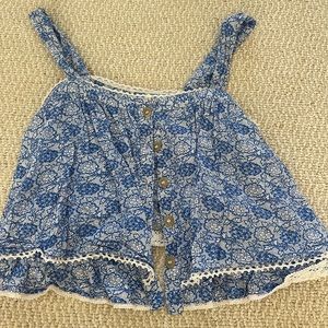 Button down crop top in XS